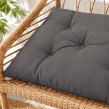 100x45 Cm Soft Fiber-Filled Bench Cushion, Single Seat Cushion (Bottom Part Only), Made In Türkiye. - Dark Grey - View 9