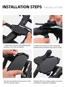 WEST BIKING Silicone Bike Phone Holder Quick To Install Soft And Shock Absorbing For Road Bikes Mountain Bikes And Motorcycle Riding Gear - Multicolor - View 12