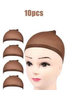 Wig Cap, High Elasticity, Women's Hair Net Wig Cap, Elastic Mesh, Closed Hair Net Wig Cap, Elastic Nylon Wig Cap, Unisex Wig Cap, Suitable For Party, Cosplay, Wig Tools, Hair Accessories, Hair Styling Tools - Multicolor - View 12