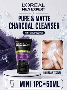 L’Oreal Paris L'Oréal 男士活性碳抗黑頭潔面乳 50/100ml，深層毛孔清潔、控油、亮膚，適合油性與敏感肌膚 - 男士控油炭爽抗黑頭潔顏膏 - 查看 13