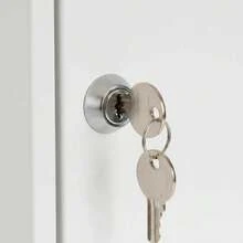 Buzón de Pared Owkuan Negro con Cerradura para Exterior y 2 Llaves,Buzón de paquetería de acero inoxidable reforzado para montaje en pared,Buzón escolar de pared resistente a la lluvia - Blanco - Ver 9