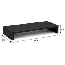 1pc White Laptop Stand, Computer Monitor Riser, Desktop Storage And Organizer Rack, Space-Saving Desktop Riser With Bottom Storage Space, Can Hold Laptop, Keyboard And Office Essentials, Suitable For Home Office, Study, Students And Professionals - Multicolor - View 10
