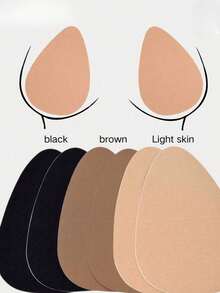 Portable Lift-Up Breast Petals, Water-Drop Shaped Disposable Breast Lift Tape For Large Breasts, Breathable Anti-Sagging Trimmable Invisible Breast Lift Pads - Multicolor - View 2