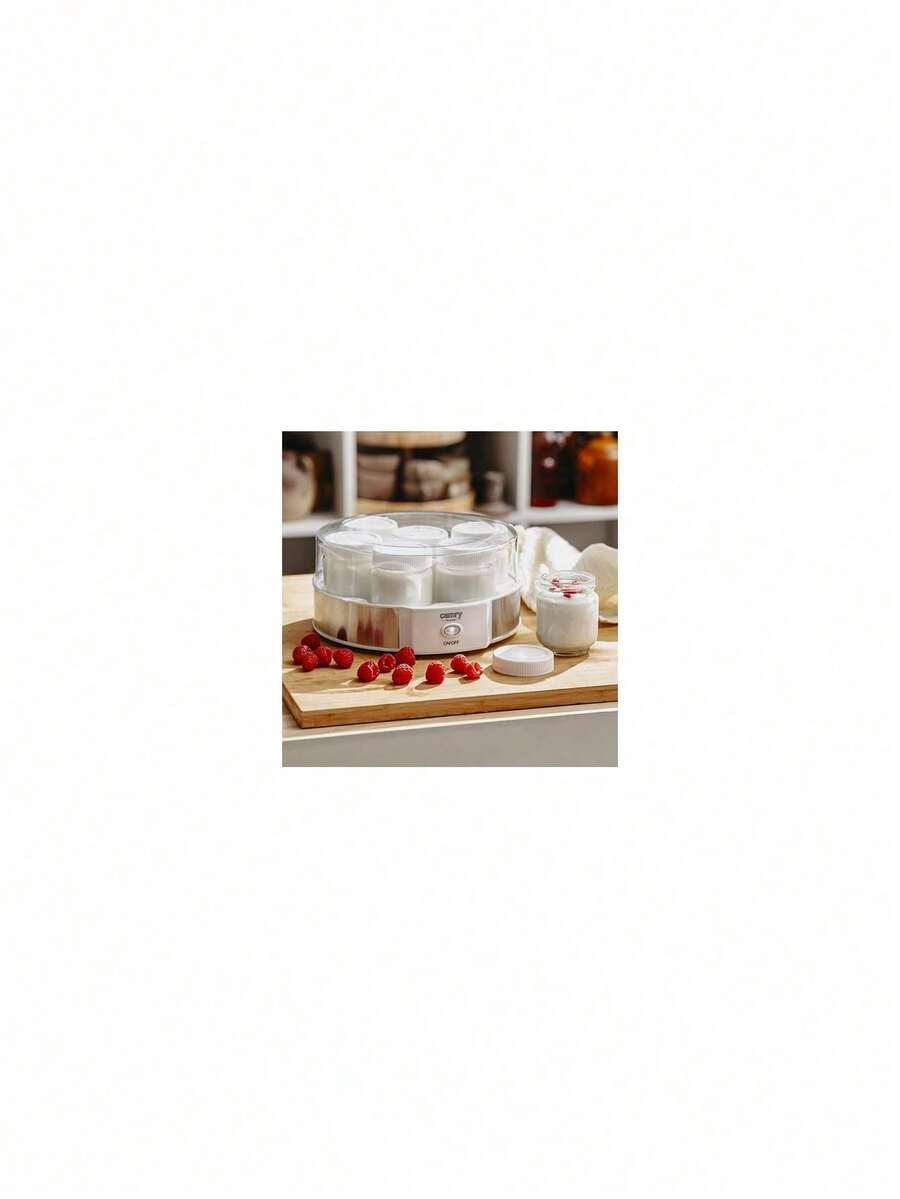CAMRY Yogurt Maker, Electric Yogurt Machine, Homemade Yogurt Maker - Multiple Glass Jars, Consistent Fermentation, Easy To Use - EU E Type Plug(220-240V) - View 1