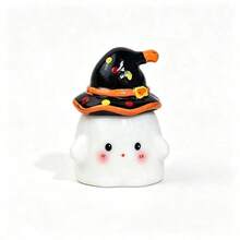 1pc Cute Ghost Ceramic Nail Brush Cup Mini Nail Brush Cleaning Container Pen Holder Practical Nail Tool, Suitable For Home And Nail Salon - Multicolor - View 11