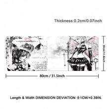 Dark Gothic Style Girl Desk Mat Anime Mousepad Computer Gamers Lock Edge Mouse Pad Gaming E-Sports Keyboard Pads - View 9