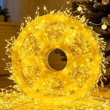 Luces de Hada LED para Navidad de Interior, Luces LED Festivas, 8 Modos Intermitentes, Con Control Remoto, Control Remoto Inteligente, Regulables, 8 Modos, 50/100/200 Luces de Hada LED, Adecuadas para Boda, Fiesta, Decoración de Dormitorio - Multicolor - Ver 12