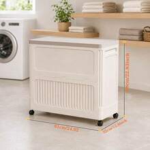 35-Gallon Oversized Clamshell Storage Box, Large-Capacity Storage Cabinet, Folding Storage Cabinet With Universal Wheels, Clothing And Bedding Organizer, Storage Box, Large-Capacity Wardrobe With Wheels, Storage Cabinet With Wheels - View 7