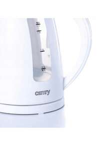 CAMRY Plastic Electric Kettle, Cordless Water Kettle, 1.7L Kettle - Boil-Dry Protection, Auto Shut-Off, Water Level Indicator, White - EU E Type Plug(220-240V) - View 2