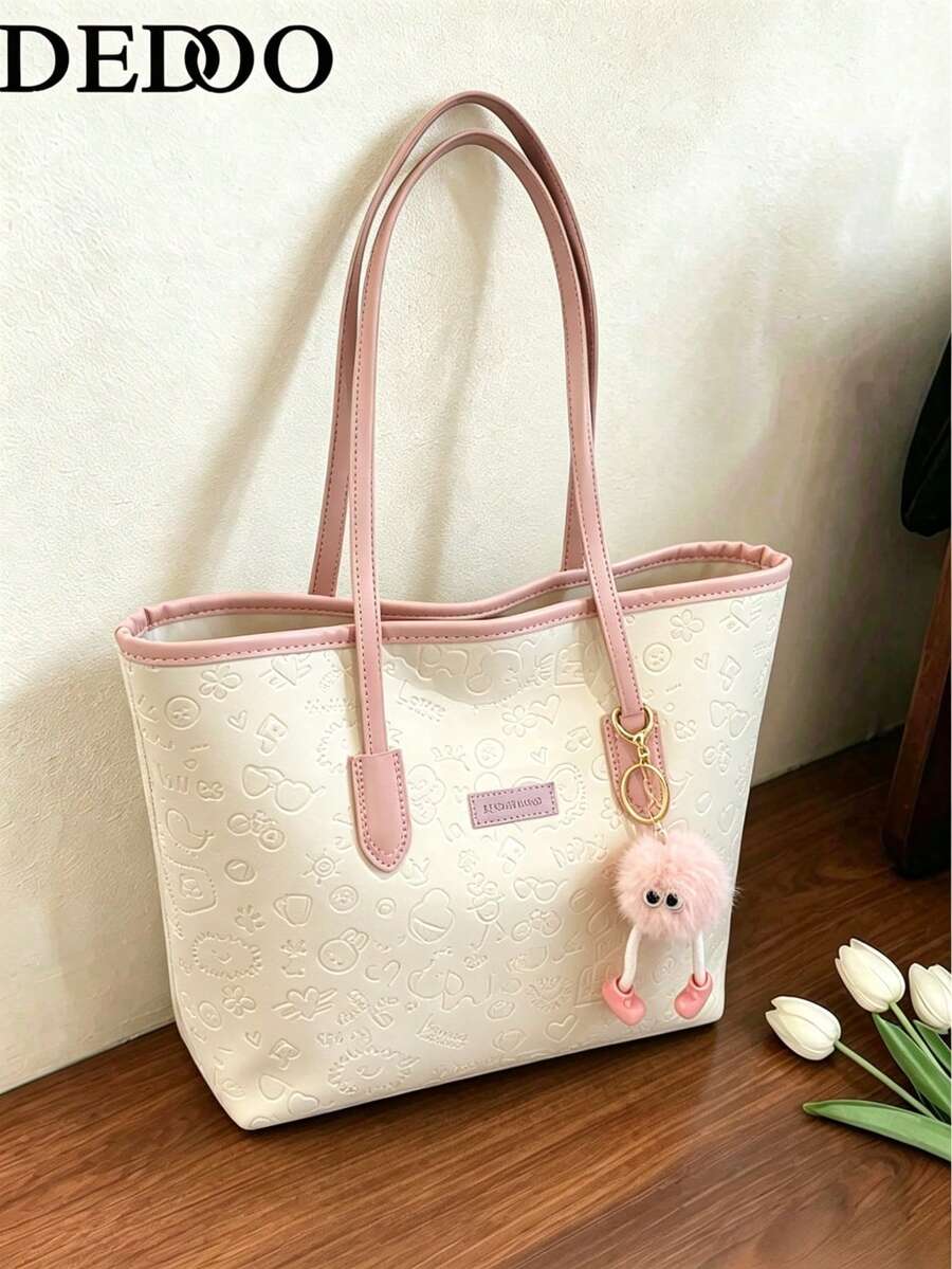 Women's Multifunctional Shoulder Bag, New Handbag, Suitable For Commuting And Shopping (No Pendant), Large Capacity, Campus Backpack, Suitable For University Campus