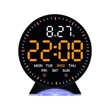 NieNie Digital Alarm Clock Week Date Second Hand Display With Mood Light Dual Alarm Snooze Table Clock 12/24H Auto Dimmable DST LED Clock(Battery Not Included) - one-size - View 16