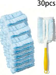 30pcs Disposable Dust Duster Refill Heads, Electrostatic Dusting Brush Replacement Parts, Home Dusting Brush Replacement, Disposable Alternative For Feather Dusters And Microfiber Dusters, Cleaning Supplies, Household Cleaning Products, Dust Duster - Multi-color - View 2