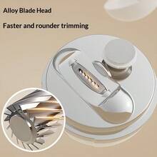 2-In-1 Electric Nail Clipper And Polisher, With LED Light, Anti-Pinch, Polishing And Buffing Functions, USB Rechargeable, Multi-Function Nail Care Tool, Suitable For Home And Salon Use, Suitable For All Ages, Ideal Valentine's Day Gift, Salon Tool, Fashion Nail Equipment, Durable Plastic, Multi-Function Trimmer, Self-Care Essential, Beauty Professional - Multicolor - View 9