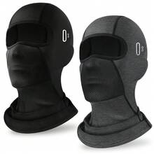 Eyeglass-Hole Mask, Unisex For Men And Women, Cool And Breathable For Both Summer And Winter, Sun And UV Protection, Suitable For Motorcycle Riding, Work, And Skiing - Multicolor - View 1