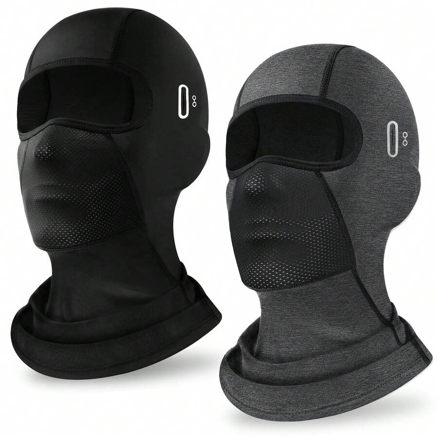 Eyeglass-Hole Mask, Unisex For Men And Women, Cool And Breathable For Both Summer And Winter, Sun And UV Protection, Suitable For Motorcycle Riding, Work, And Skiing - Multicolor - View 1