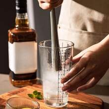 26 Cm Long Silver Mojito Muddler With Mixing Spoon, Suitable For Making Drinks And Juices - View 5