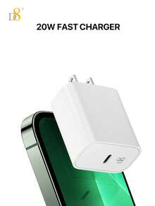 D8 1件 20W USB-C 充電器，PD 快充，USB-C 充電線手機充電器，相容於 17/16/15 Plus、15 Pro、15 Pro Max、Pro 12.9 Gen 5/4/3、Galaxy S23 Ultra/S23/S23+/S22/S22 S21 S20 Ultra/S22+/S21+/Ultra/S20/S20+，20W USB-C 充電器相容於 17/16/15/Pro，USB-C 充電線 - 查看 4
