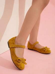 New Girls' Comfortable Soft Sole Flat Shoes, Fashionable - Yellow - View 7