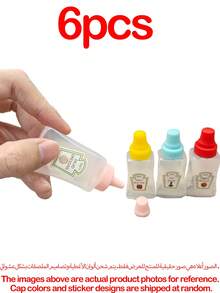 12/6/4/2pcs Rectangular Sauce Bottles, Portable Squeeze Bottles, Lunch Box Accessories, Kitchen Gadgets, Mini Condiment Containers, Holiday Party, Suitable For Honey/Ketchup/Chili Sauce/Salad Dressing - Multicolor - View 8