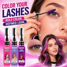 Ytruns Set Pewarna Rambut Sementara 3 Buah, Krim Pewarna Rambut yang Dapat Dicuci, Highlight dan Warna Instan, Formula Tidak Lengket yang Mudah Diaplikasikan, Warna Rambut Cerah dan Bersemangat, Cocok untuk Penataan Rambut Sendiri, Pesta, Festival, Cosplay, dan Penggunaan Sehari-hari - MultiWarna - View 7