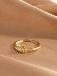 European And American Fashion Minimalist Cute Exquisite Swan Ring - Gold - View 4