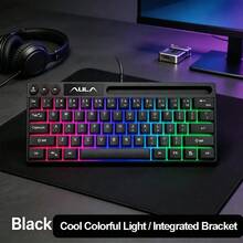 AULA Mechanical Tactile Keyboard 64 Keys RGB Backlit Wired Mini Keyboard Compatible With Laptop PC Portable Mouse Computer Keyboard Original Aula Gaming Keyboard - View 15