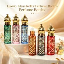 8ml Empty Perfume Bottle Color Packaging Roller Ball Mini Essential Oil Bottle Glass Portable Glass Bottle Travel Accessorie(Small Accessories Included) - Multicolor - View 2