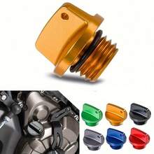 1pc Colorful Aluminum Alloy Motorcycle Universal Fuel Tank Cap Cover - A - View 5