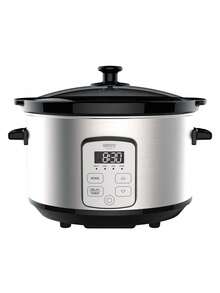 CAMRY Slow Cooker, Crock Pot, Ceramic Slow Cooker - 4.7L Capacity, Serves 8 Portions, Removable Ceramic Pot, LED Indicator - EU E Type Plug(220-240V) - View 9