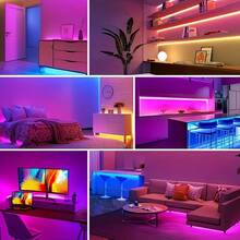 Acosh Neon APP Control RGB LED Strip Lights, USB RGB Light Strip With Remote Control, Music Sync Function, Timer Setting, Color Changing Lights For Bedroom, Living Room, Kitchen And Home Decor - RGB - View 11