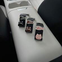 1pc Resin Cat & Fish Car Hook, Hidden Cartoon Cat & Fish 7-Shaped Car Hook For Rear Seat, DIY Resin Decor Patch Cream Glue Accessory, Multi-Function Hanging Hook For Car Rear Seat, Car Interior Hanging Storage Organizer - Cat Fish Bone - View 9