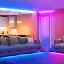 RGB USB LED Night Light 1-40meters LED Strip Lights Night Light Changing Smart Remote Control 44key Control For TV Screen Desktop Backlight Bedroom Home Party Festival Decorative - RGB - View 8