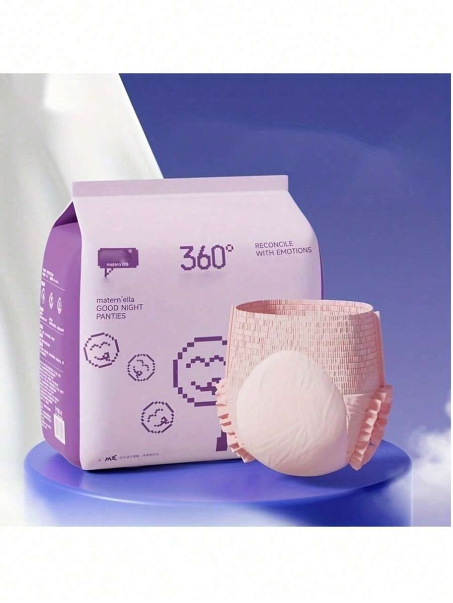 1 Large Pack Overnight Period Panties, Women's Menstrual Pads, Prevents Side Leaks - View 1