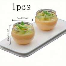 1/10/20/30/50/60/80/100pcs Clear Round Mini Dessert Cups, Spherical Transparent Cups With Excellent Clarity And Texture, Suitable For Ice Cream, Jelly, Pudding, Desserts, DIY Storage, Party Decorations, Home Gathering Creative Platter Display Container Set - Clear - View 16