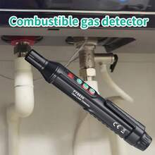 Natural Gas Detector With Audible And Visual Alarm, Methane Or Propane Gas Detector For RV And Home - Black - View 3