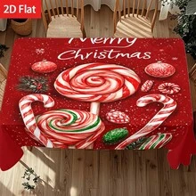 Christmas Decoration Candy Cane And Lollipop Design, Holiday Winter Wonderland Theme Perfect For Holiday Parties, Family Gatherings, Christmas Dinner Table And Kitchen Decor, A Delightful Gift - A - View 2