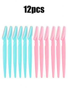 60pcs/24pcs/12pcs/6pcs/1pc Eyebrow Shaving Set Designed For Women And Men, Includes Storage Box With Safety Cap, Eyebrow Trimmer For Trimming And Shaping Beautiful Eyebrows, Facial Hair Removal Razor, Washable And Reusable, Suitable For Facial And Body Hair Removal, Essential Tool For Hair Salon, Makeup And Beauty Industry And Daily Use, Beauty And Travel Accessory - Multicolor - View 7