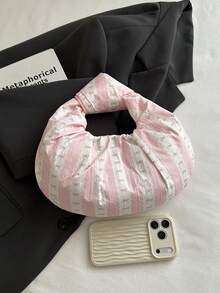 Large Capacity Niche Design Versatile Elegant Handbag - Pink - View 3