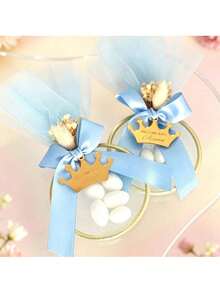 6/12/24pcs 75mm Handmade Wedding Favors, Gold Metal Rings, Bridesmaid Gifts, Suitable For Large Guest Ceremonies And Reception Souvenirs, Party Memorial Decorative Hanging Pendants, Gold Ring Design - A - View 6