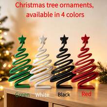 1pc 3D Printed Minimalist Christmas Tree Ornament | Modern Geometric Desktop Decor - Living Room, Entryway, Hallway, Dining Table Holiday Atmosphere Decoration / Versatile Home Style / Creative Christmas Gift - Ornaments - View 1