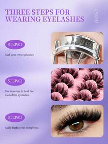 Thick And Fluffy Lashes, 3D Volumizing Effect, Rich Makeup Look, Strong Eye-Enlarging Effect - View 5
