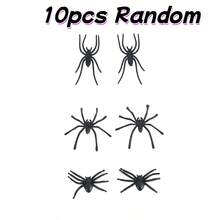 2/10/20/30/40/60pcs Mini Realistic Plastic Black Spider Toys, Simulated Insect Prank Props For Halloween Party Supplies - Multicolor - View 9