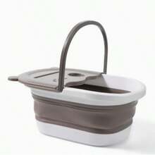 Foldable Foot Soak Tub With Massage Points & Cover, Portable Collapsible Foot Spa Basin, Space‑Saving Foot Bath Bucket For Household Dormitory - One Size - View 11