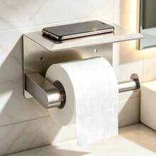 Tempat Tisu Toilet dengan Ruang Penyimpanan di Bagian Atas - Mudah Dipasang, Cocok untuk Kamar Mandi dan Meja Rias, Pemasangan Sederhana - Tersedia dalam Berbagai Pilihan Warna Seperti Matte, Mengkilap, Hitam, Putih, dan Abu-abu - c - View 12