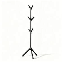 Coat Rack. A Modern, Minimalist Coat Rack Featuring A Tree-Branch Design. This Freestanding Unit Is Suitable For The Bedroom; It Is A Space-Saving, Floor-Standing Solution Ideal For Organizing Items Such As Hats, Scarves, And Handbags. - Multicolor - View 13