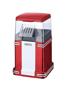 CAMRY Popcorn Maker, Popcorn Machine, Popcorn Popper, Hot Air Popcorn Popper - Retro 1950s Diner Design, 1200W, Oil-Free, Transparent Body, Anti-Slip Feet, Overheat Protection, Red - EU E Type Plug(220-240V) - View 9