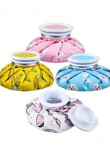 Cartoon Print Fabric Ice Pack, Reusable Refillable Water-Fillable, Dual-Use Cold & Hot Compress, Sports Sprain Cold Compress For Swelling, Daily Physical Cooling & Heat Relief, Soft Fabric Cover Non-Irritating To Skin, Portable For Home & Outdoor, Multiple Colors Available, Home Care Ice & Heat Compress Essential - One Size - View 8