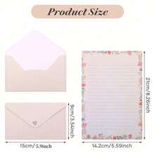 18pcs Animal Theme Stationery Set With Writing Paper & Envelopes, 36 Sheets Of A5 Writing Paper + 18 Envelopes, Cute Stationery Kit Suitable For Love Letters, Invitations, Graduation Ceremony, Greeting Cards Back To School - 6 Design Styles - View 3