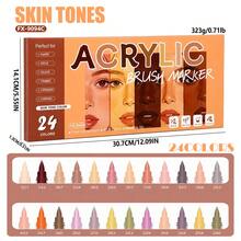 Set Spidol Akrilik Cair Ujung Lembut, Seri 22 Warna Tema, Ujung Kuas Elastis Lembut dengan Garis Halus dan Terkendali, Set Kuas Lukisan Karakter Profesional untuk Siswa, Spidol untuk Menggambar Karakter Animasi DIY, Cocok untuk Kaca, Plastik, Logam, Karton, Kain, dan Berbagai Permukaan Lainnya, Cocok untuk Siswa, Kembali ke Sekolah - MultiWarna - View 40