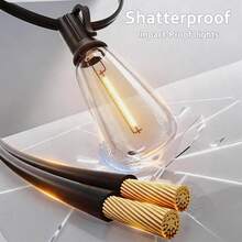 G40 String Lights Edison Bulb Festoon Lights USB Powered 30LED Warm White Flat Globe 8 Modes Hanging Lights For Patio Garden Backyard Balcony Pergola Wedding Party Christmas Holiday Decor - Warm white light - View 11